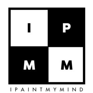 NEW IPaintMyMind Quadrant Logo (White Version)